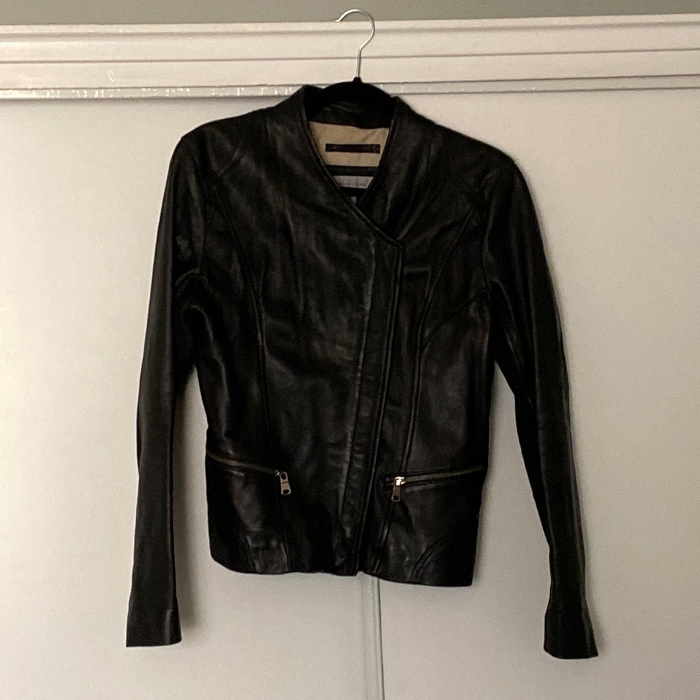Marc New York black leather jacket